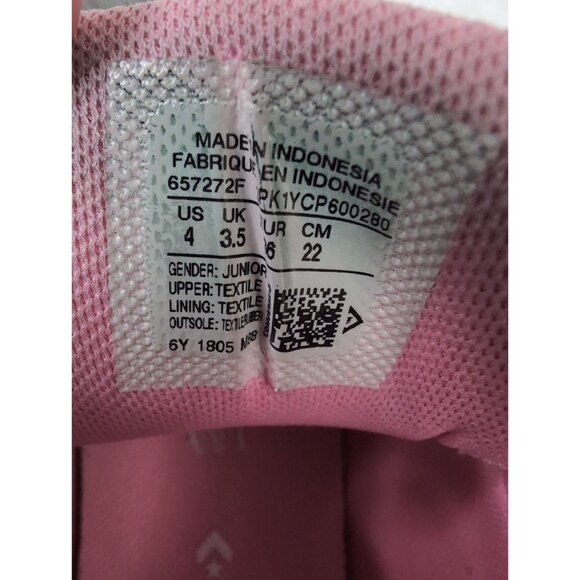 Converse Chuck Taylor All Star Sneaker Shoe Girls 4 Gray Pink Mid Lace Up - Picture 10 of 10